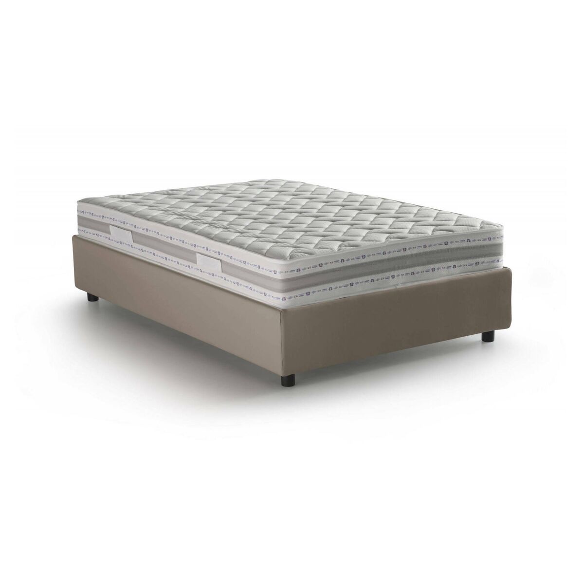 Cama quadrada e meia de tecido