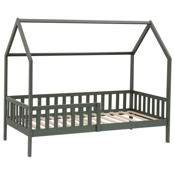Cama cabaña infantil 190x90cm verde marceau