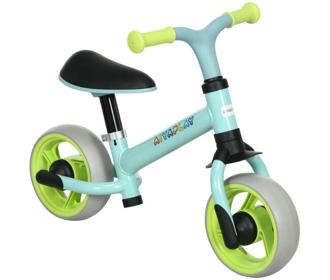 Aiyaplay bicicleta sem pedais para enfants de 18-48 meses bicicleta de equilíbrio com assento ajustável em altura carga 25 kg 66,5x34x47 cm verde