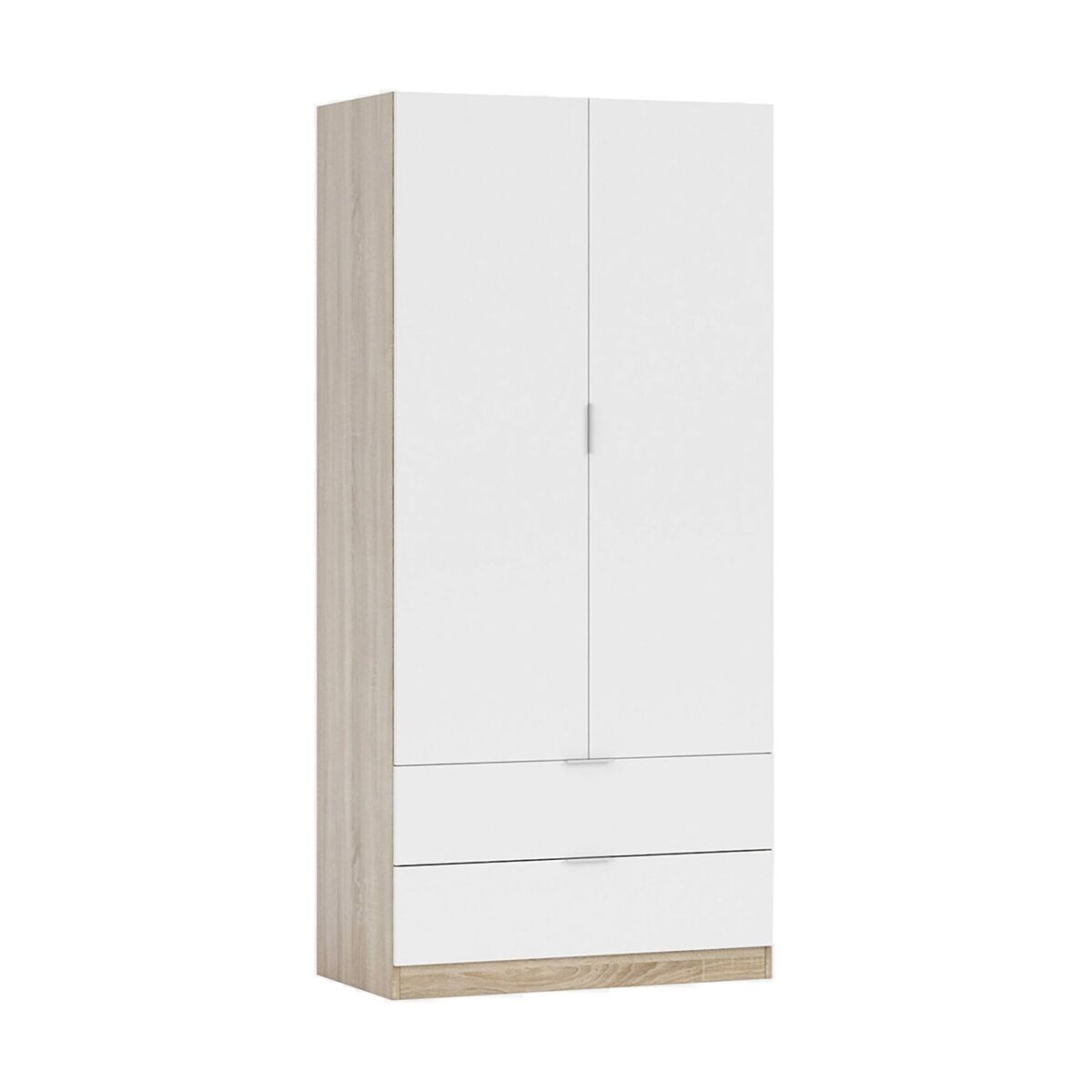 Armário 2 portas com efeito madeira