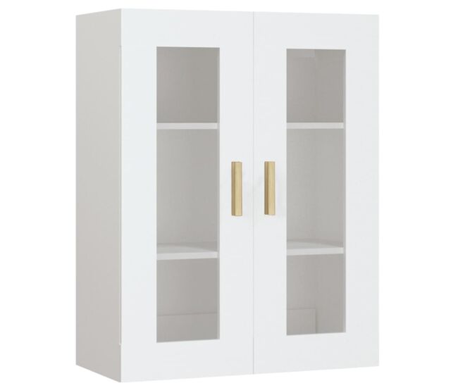 Vidaxl armário de parede suspenso 69,5x34x90 cm branco