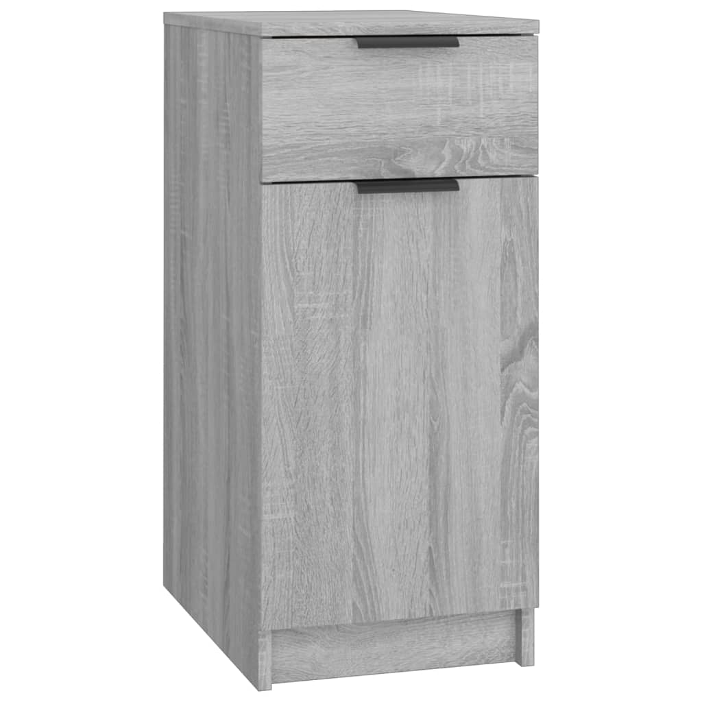 Vidaxl armário de secretária 33,5x50x75cm deriv. madeira sonoma cinza