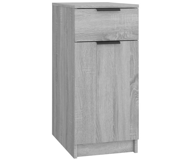 Vidaxl armário de secretária 33,5x50x75cm deriv. madeira sonoma cinza