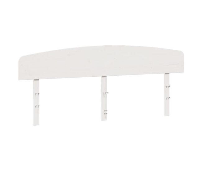 Vidaxl cabeceira 200 cm madeira de pinho maciça branco