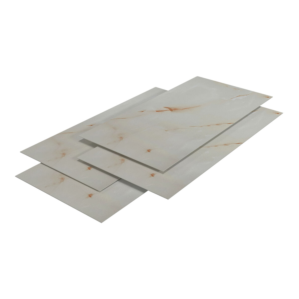Revestimento de parede bladel 8 painéis pvc 120x60cm - mármore jade [neu.haus]