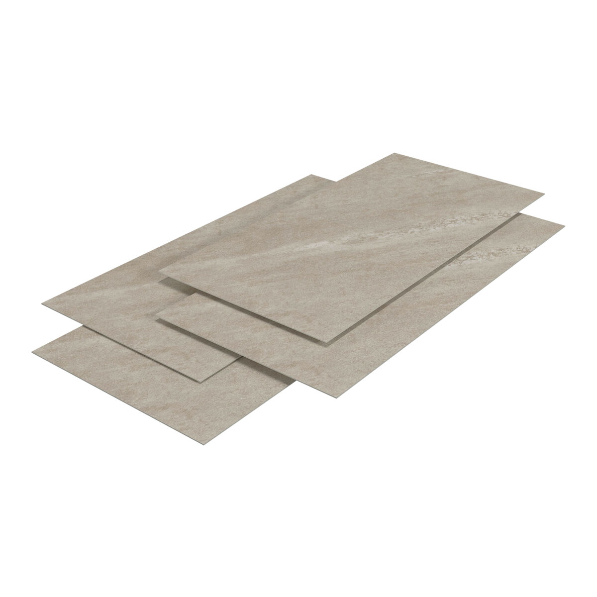 Revestimento de parede bladel 4 painéis pvc 120x60cm - pedra creme [neu.haus]