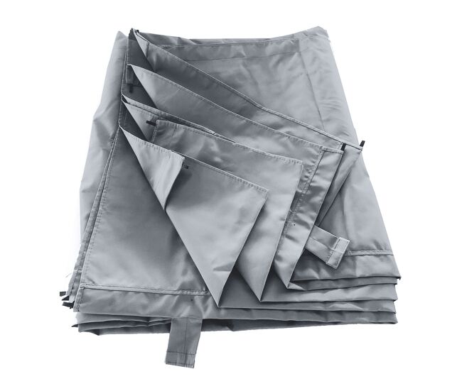 Tecido para pérgula de parede 3 × 4m fréjus gris