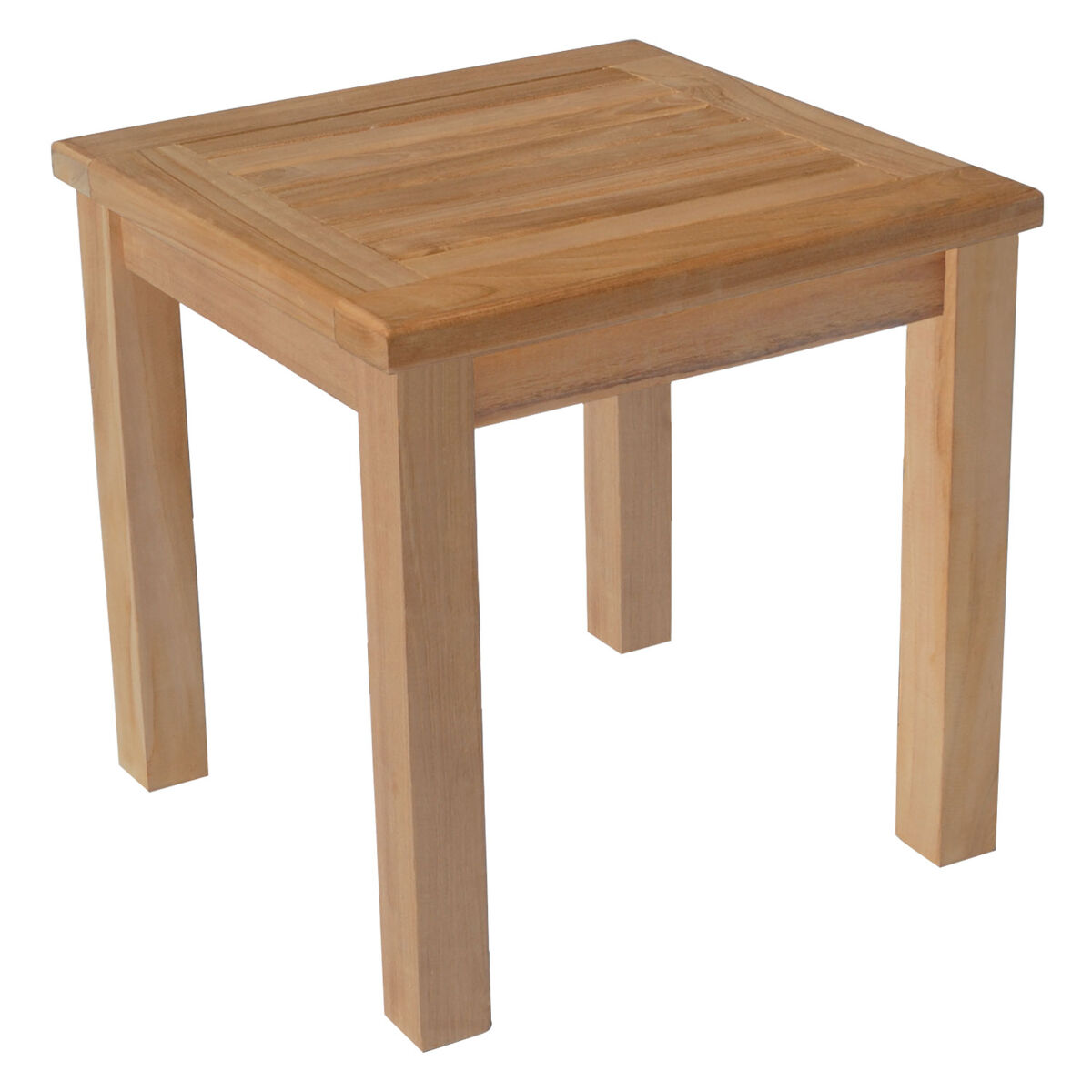 Mesa auxiliar cuadrada de teca 45cm java