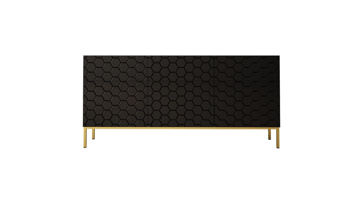 APARADOR HEXA 160 Preto