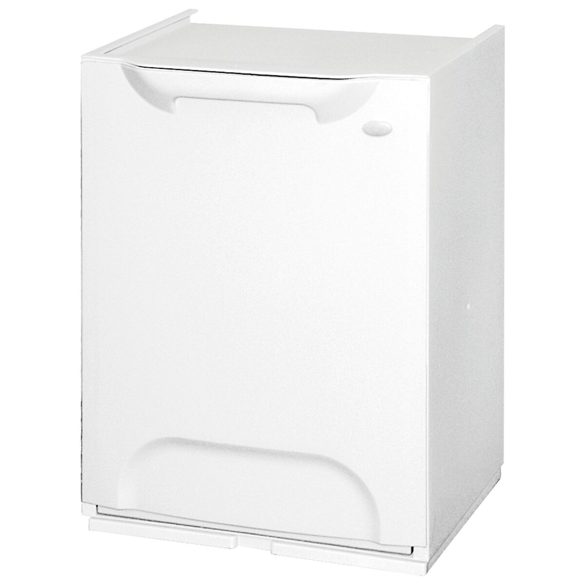 Bem casa caixote de reciclagem em polipropileno branco. tanque 20l