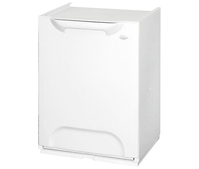 Bem casa caixote de reciclagem em polipropileno branco. tanque 20l