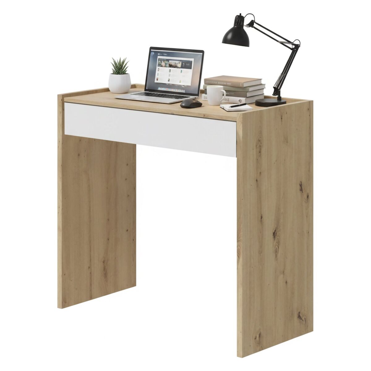 Mesa com efeito de madeira
