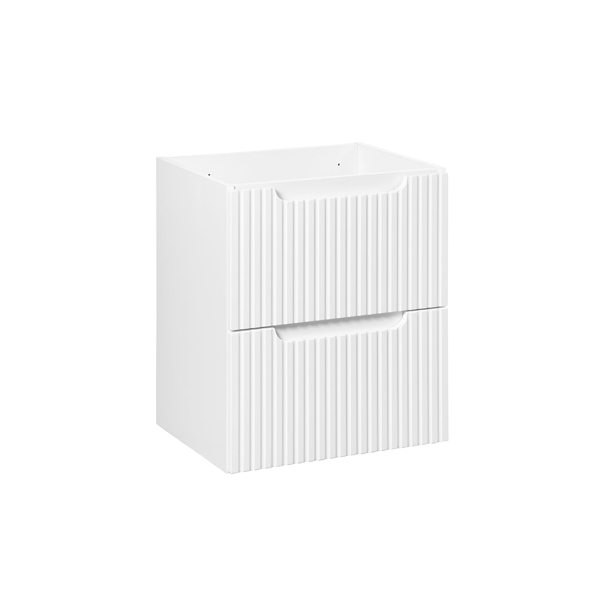 Móvel de lavatório 50cm 2 gavetas riva branco