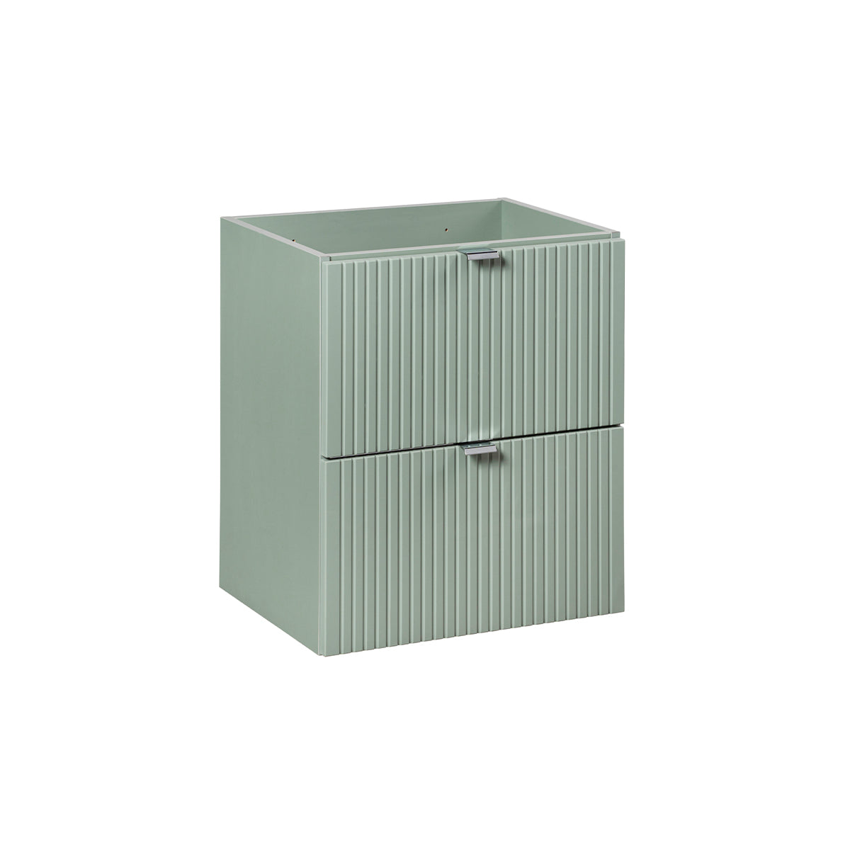 Móvel lavatório 50cm 2 gavetas verde jade
