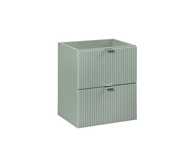 Móvel lavatório 50cm 2 gavetas verde jade