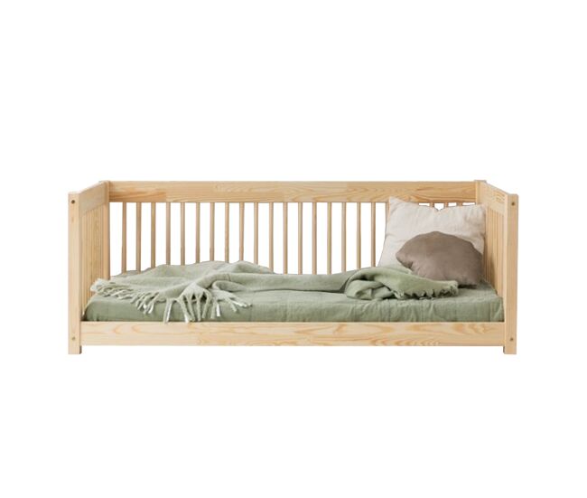 Banco cama 90x200 com base de ripas perrine madeira