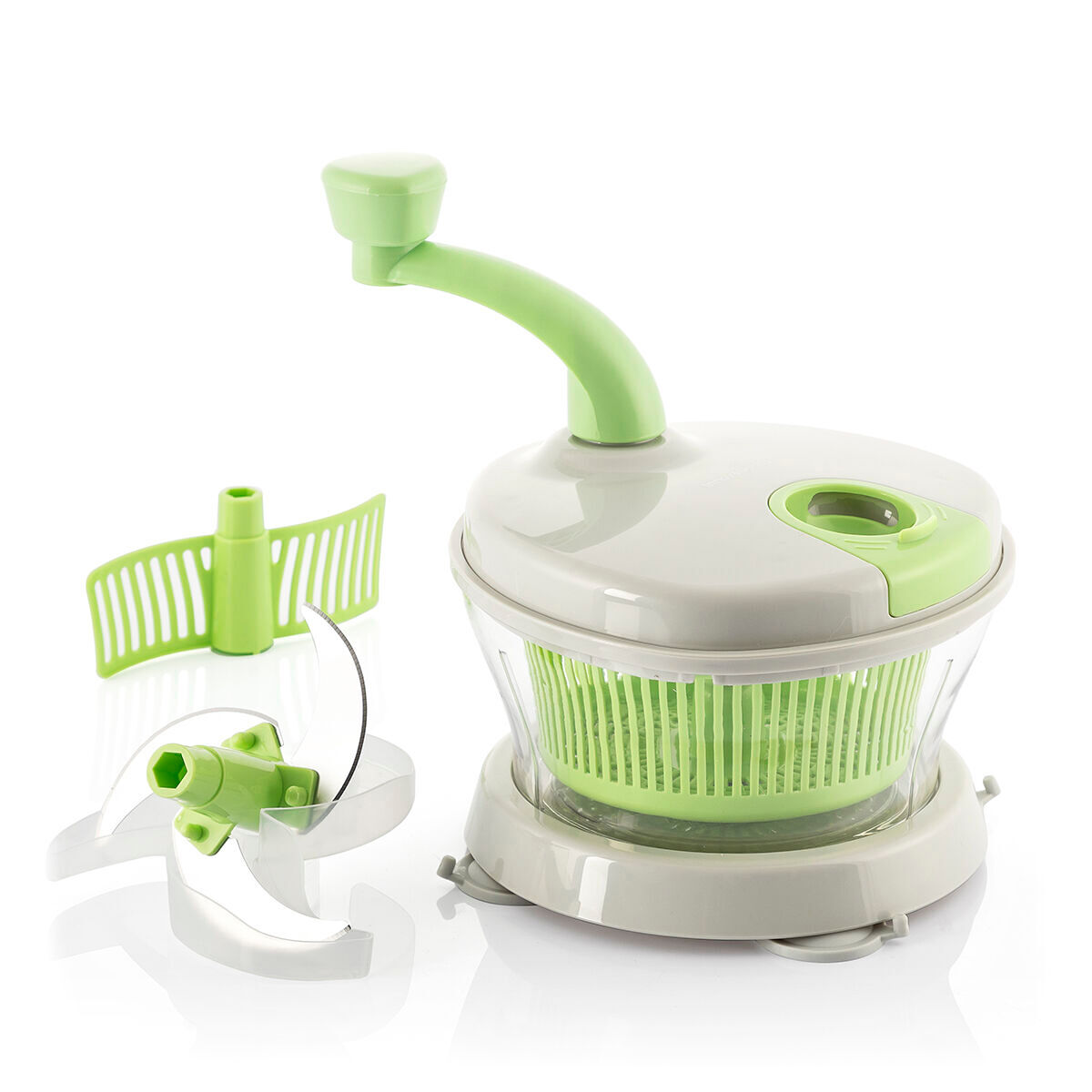Centrifugadora, hachoir e misturadora manual 4 em 1 com acessórios e receitas chopix innovagoods
