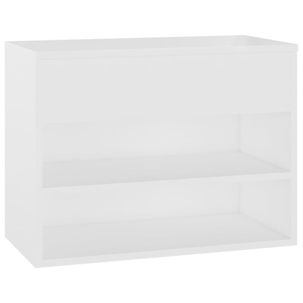 Vidaxl banco sapateira 60x30x45 cm derivados de madeira branco