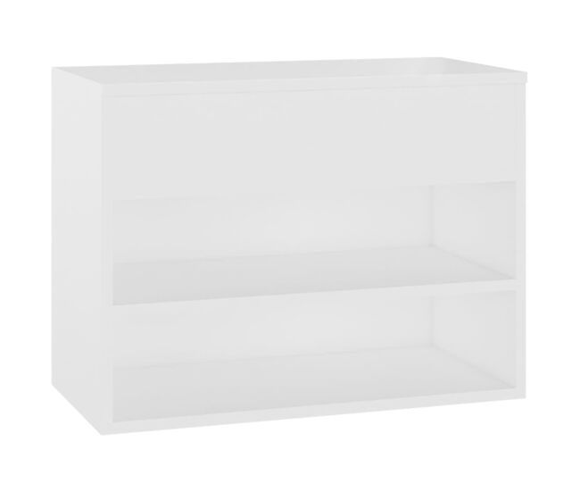 Vidaxl banco sapateira 60x30x45 cm derivados de madeira branco