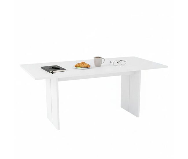 Mesa de jantar com efeito madeira