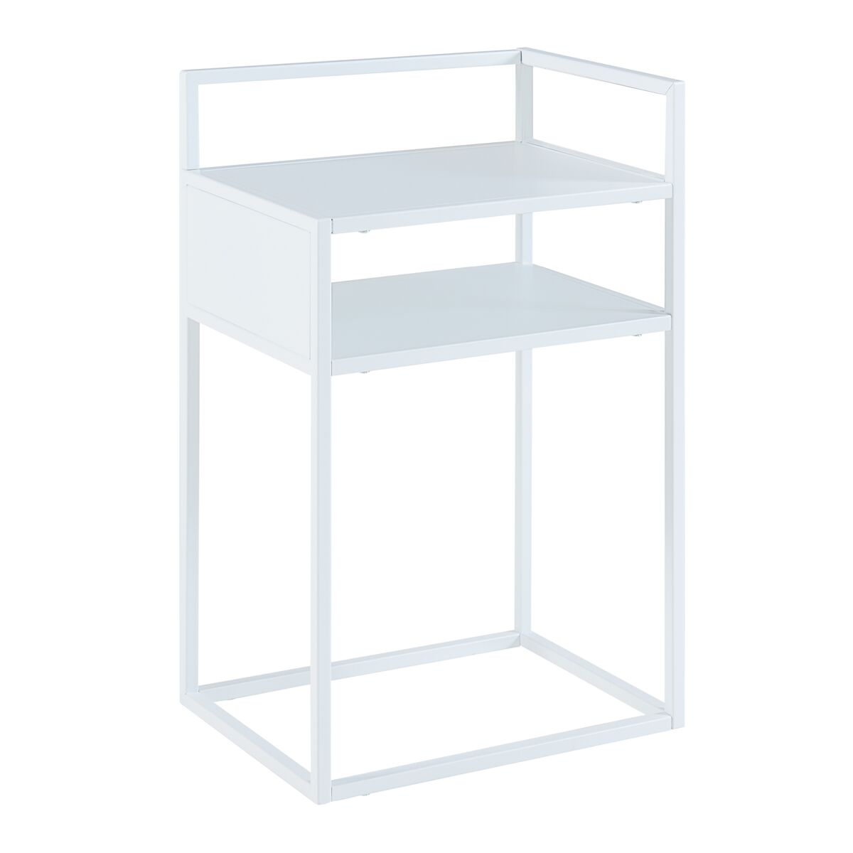 Mesa de apoio Riihimäki com prateleira em aço [en.casa] 40x30