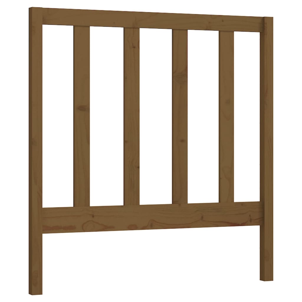 Vidaxl cabeceira de cama 96x4x100 cm pinho maciço castanho mel