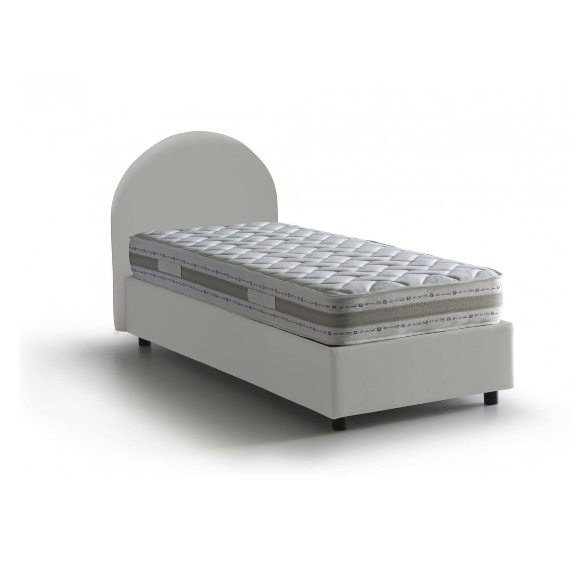 Cama de solteiro de tecido