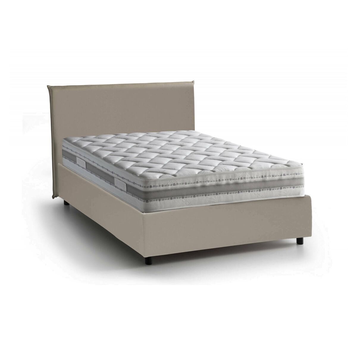 Cama quadrada e meia de tecido