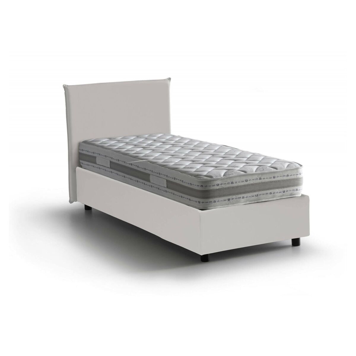 Cama de solteiro de tecido