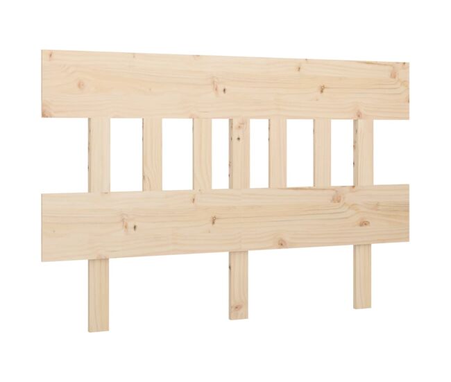 Vidaxl cabeceira de cama 203,5x3x81 cm pinho maciço