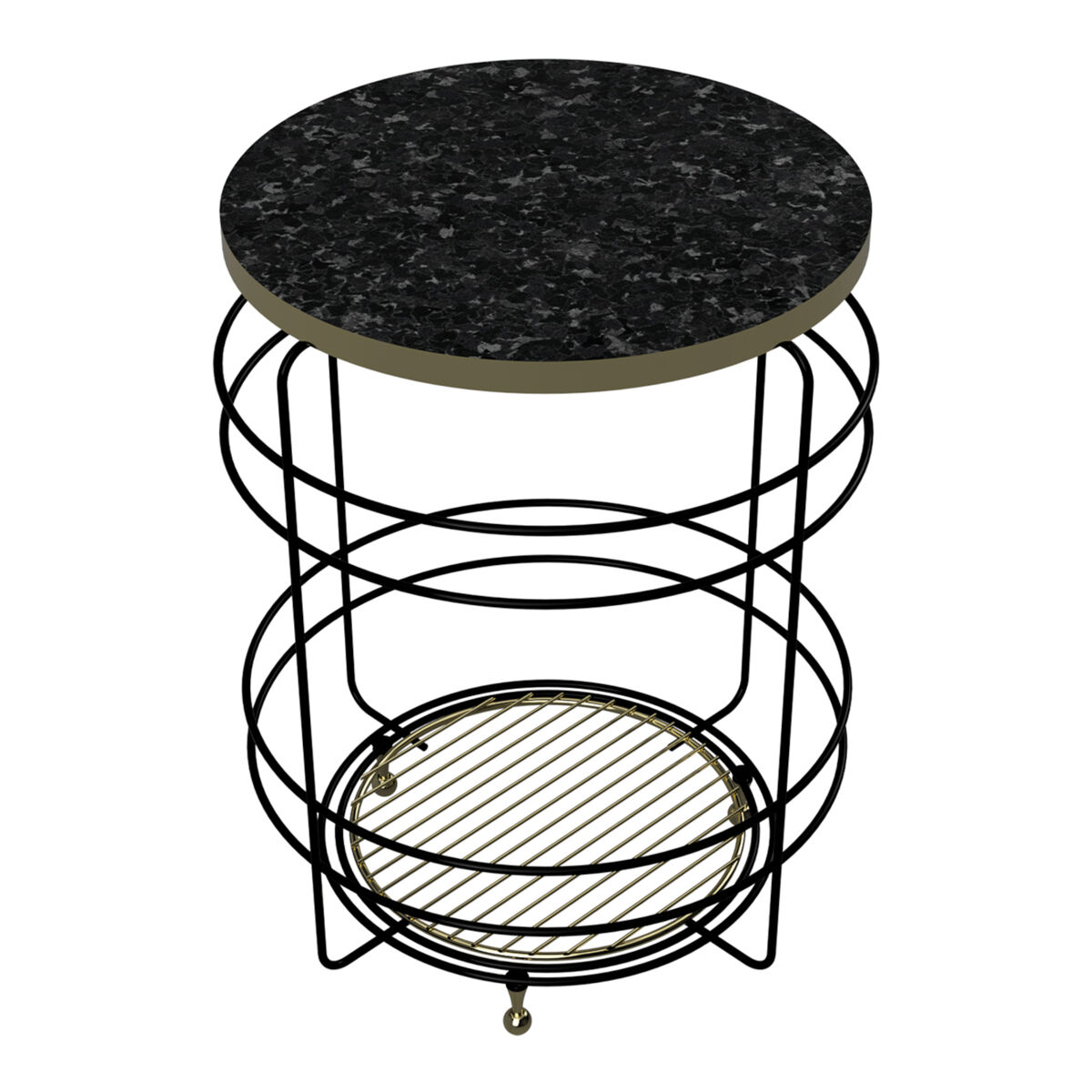 Mesa de apoio metálica Padasjoki [en.casa]