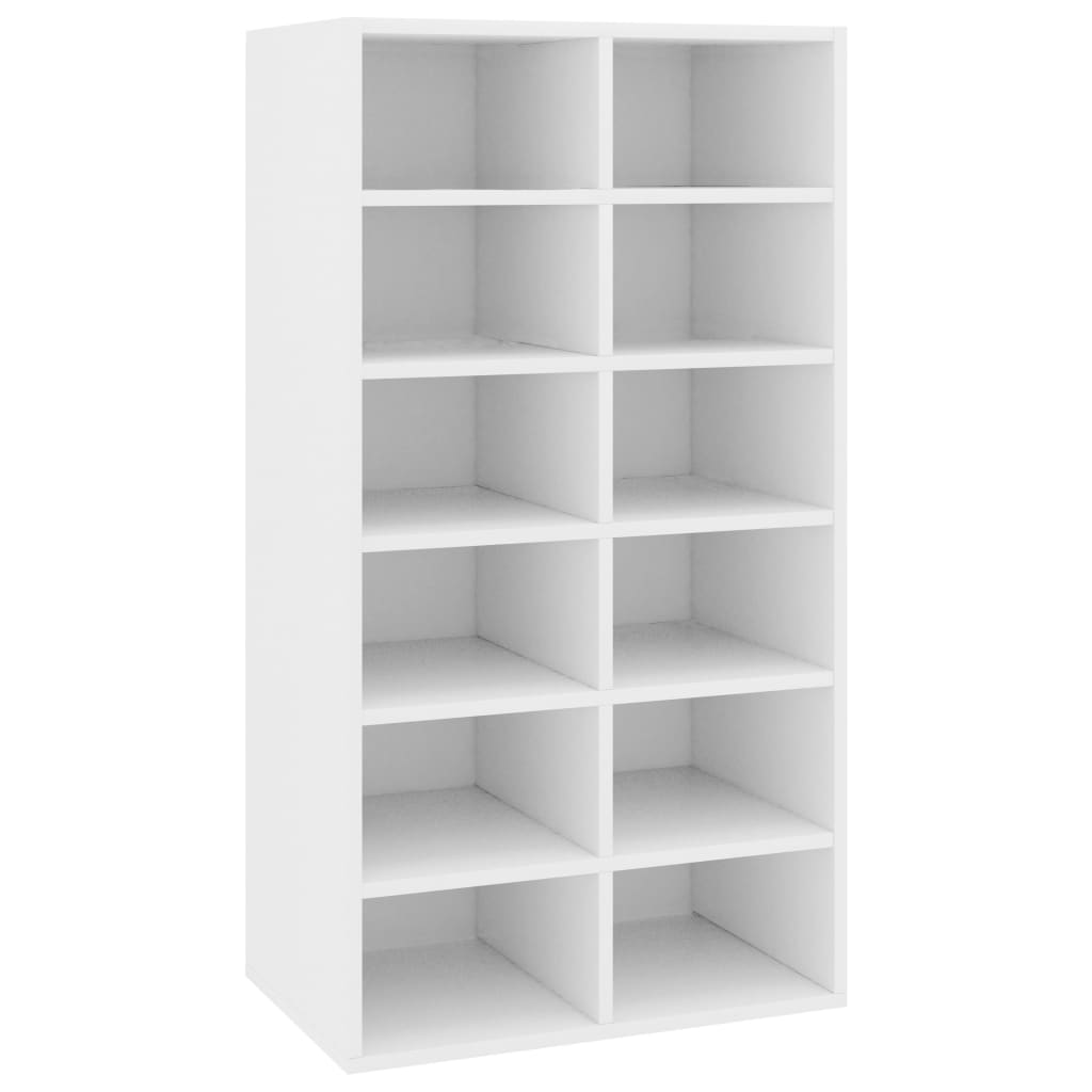 Vidaxl sapateira 54x34x100,5 cm derivados de madeira branco