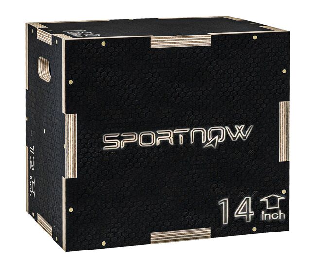 Sportnow caixa pliométrica com 3 alturas diferentes caixa de saltos para treino de força em casa escritório ginásio crossfit carga 120 kg