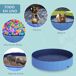 Piscina para Animais de Estimação PVC, placa de madeira PawHut Piscina para Animais de Estimação PVC, placa de madeira PawHut Azul