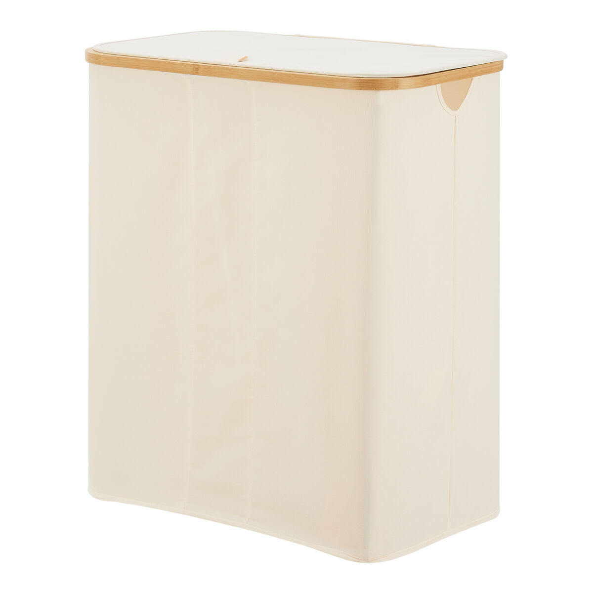 Cesto para roupa suja rusko com 3 sacos removíveis bamboo 600d oxford 69 x 57 x 37 cm - bege [en.casa]