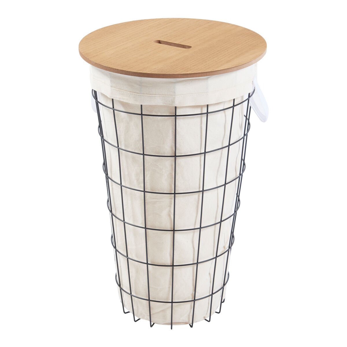 Cesto para roupa suja Skive metal/MDF