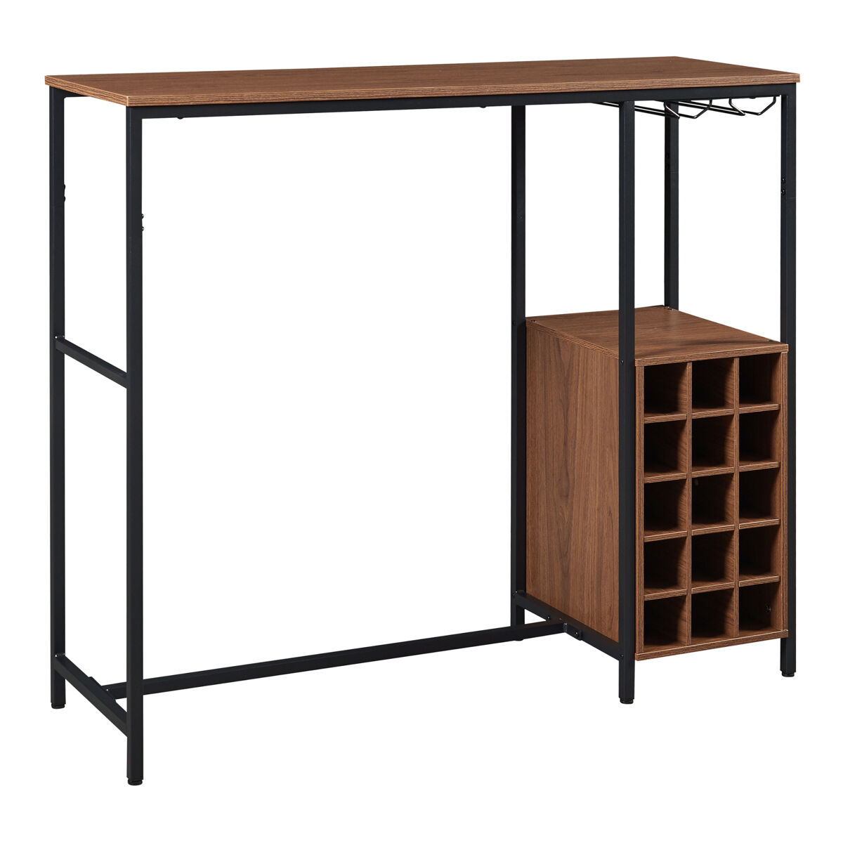 Mesa de bar Trøndelag com suporte para garrafas