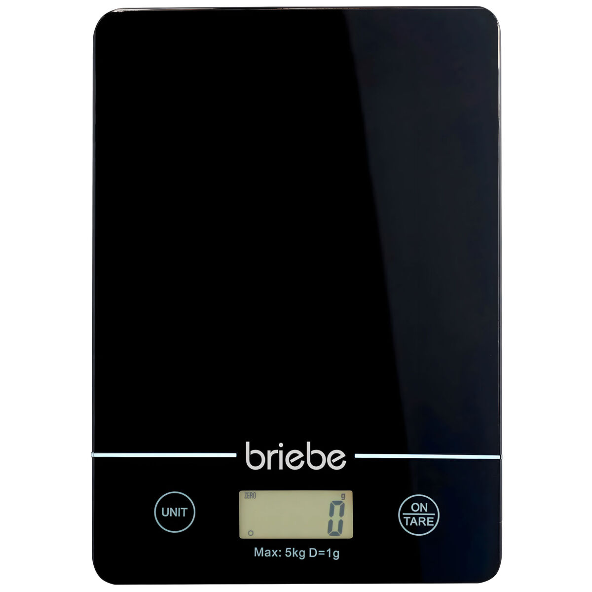 Briebe kw1163 balança de cozinha digital, alta precisão 1g / 0.1oz, peso até 5kg, display lcd, função tara, , noir