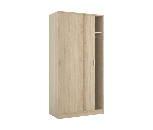 Armário 2 portas com efeito madeira