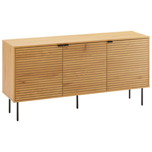 Aparador de madera de 3 puertas 150cm stinna