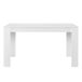 Mesa de jantar + 6 cadeiras Forssa MDF e couro sintético 140x90 Mesa de jantar + 6 cadeiras Forssa MDF e couro sintético 140x90 Branco