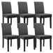 Mesa de jantar + 6 cadeiras Forssa MDF e couro sintético 140x90 Mesa de jantar + 6 cadeiras Forssa MDF e couro sintético 140x90 Branco