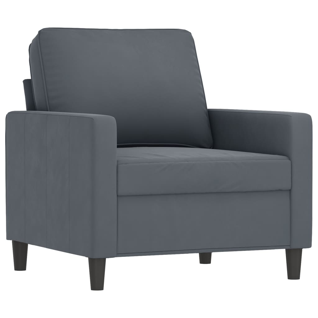 Vidaxl poltrona 60 cm veludo verde-escuro