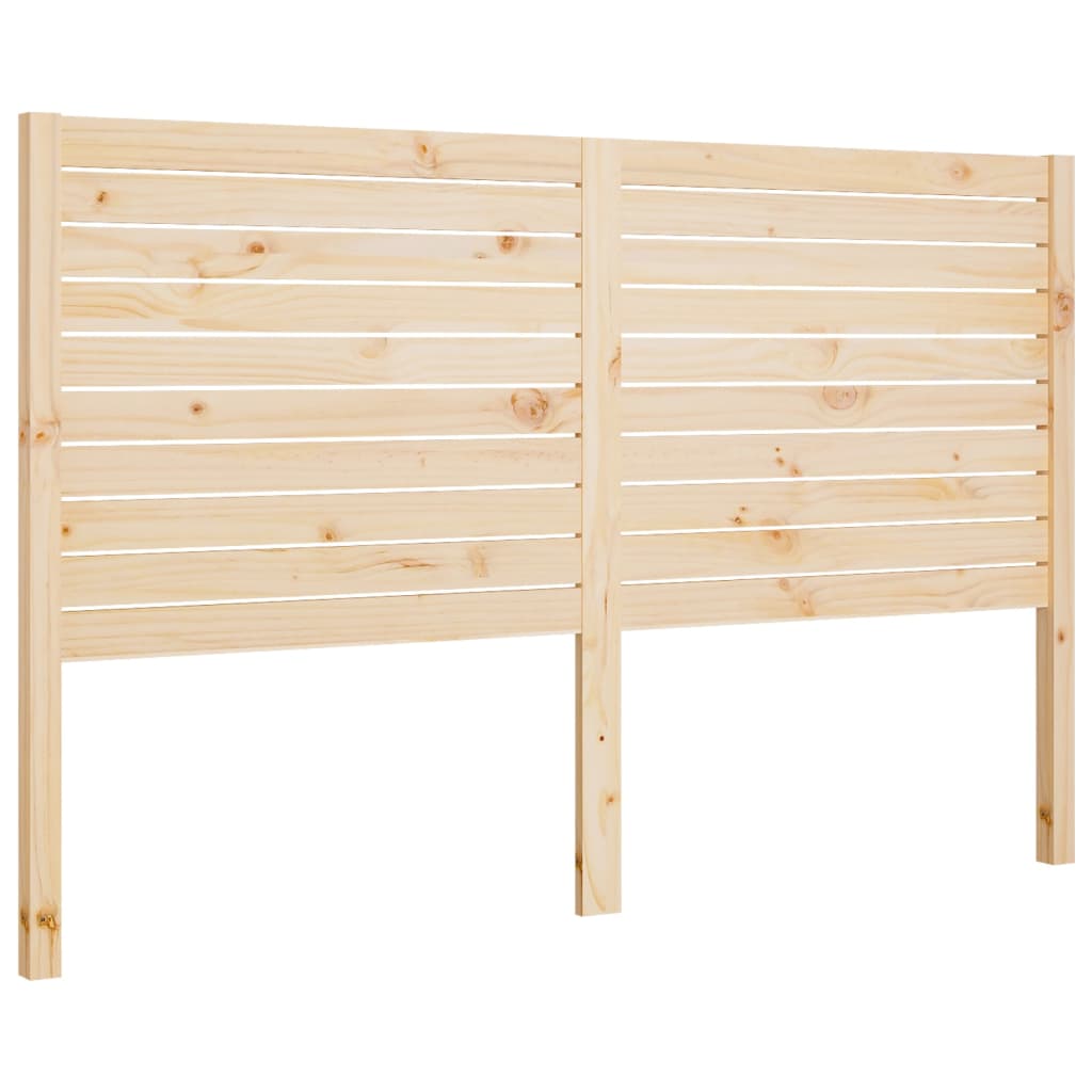Vidaxl cabeceira de cama 206x4x100 cm pinho maciço