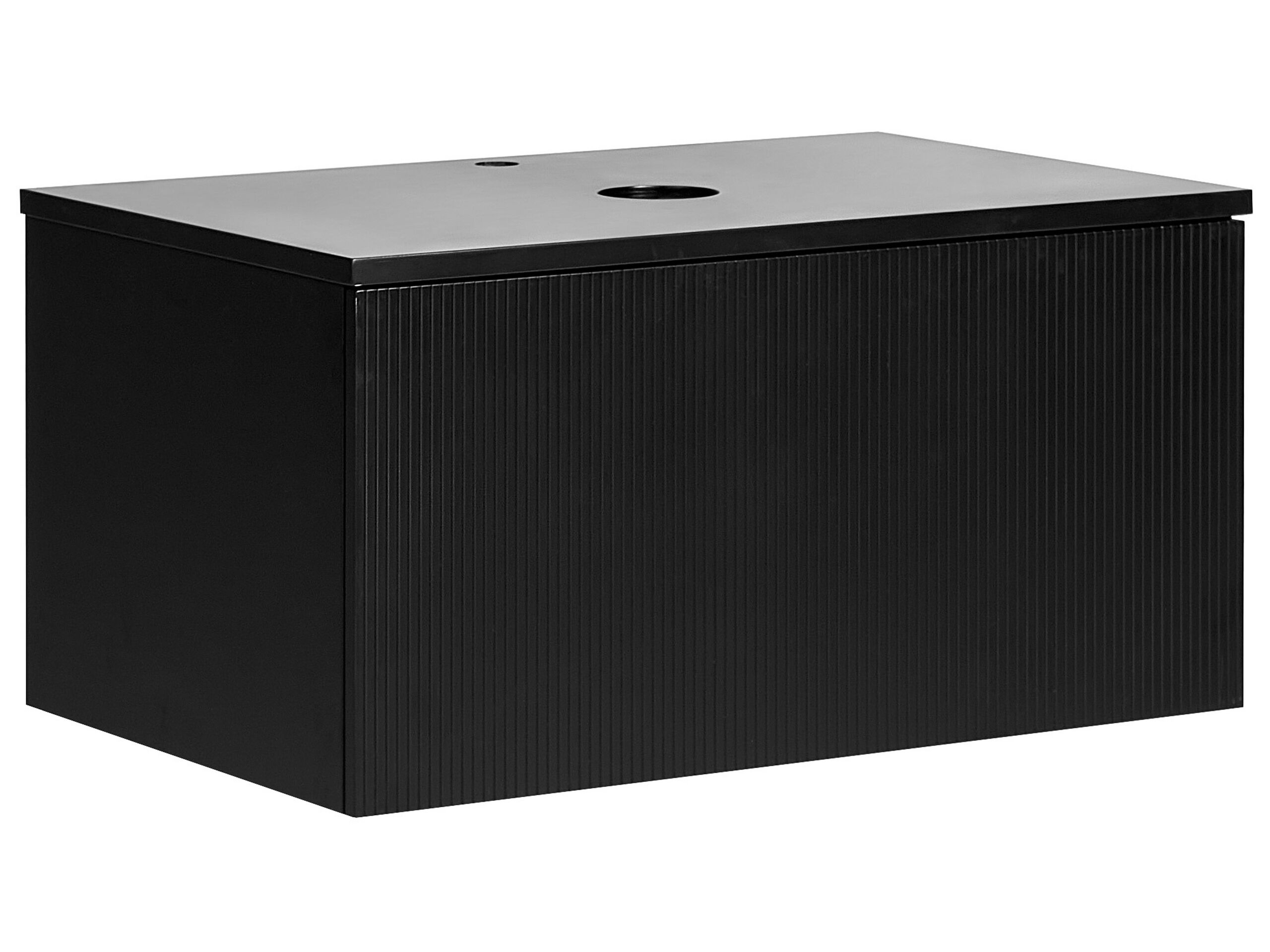 Beliani Armário de casa de banho ALZIRA 80 Preto