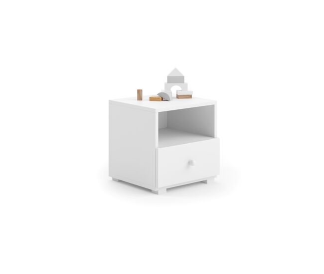 Mesa cabeceira emi ns37 1d 37x41x40 branco