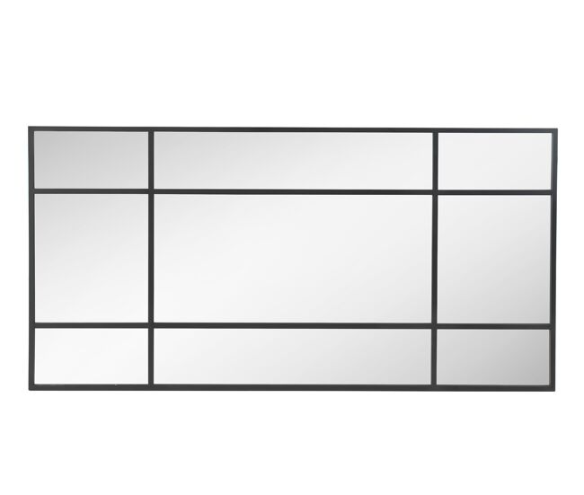 Espelho 100x200 estrutura metal preta