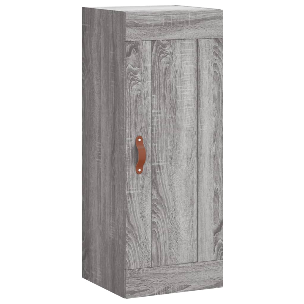 Vidaxl armário de parede 34,5x34x90 cm derivados madeira cinza sonoma