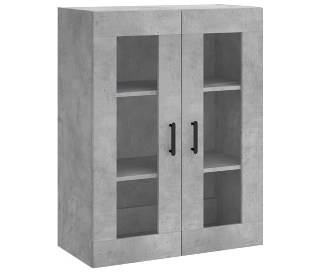 Vidaxl armário de parede 69,5x34x90 cm cinzento cimento