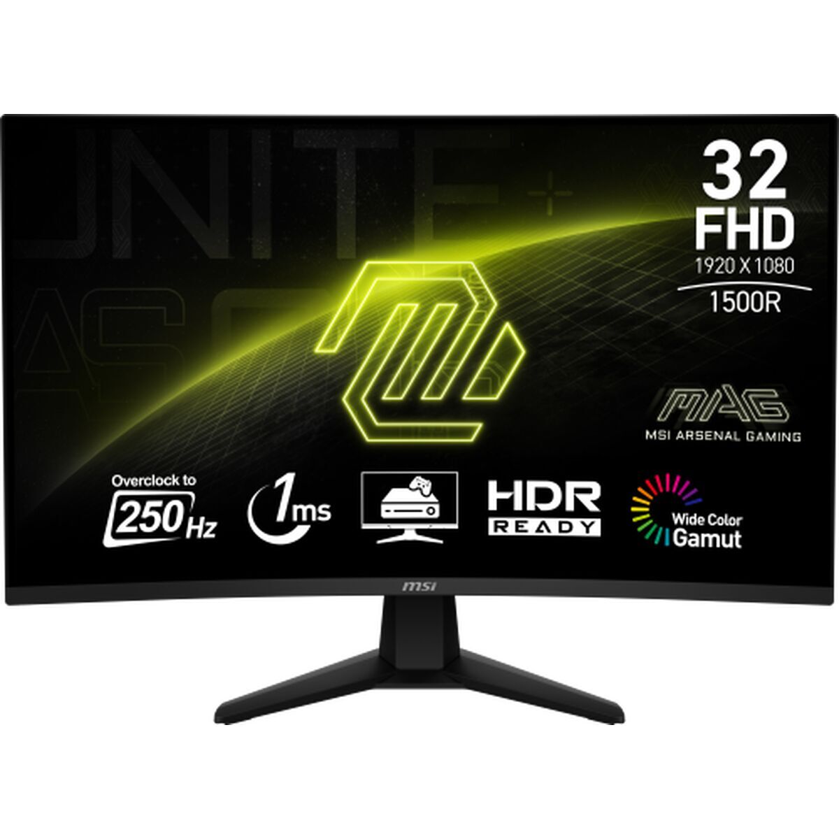 Monitor gaming msi mag 32c6x full hd 32" 180 hz